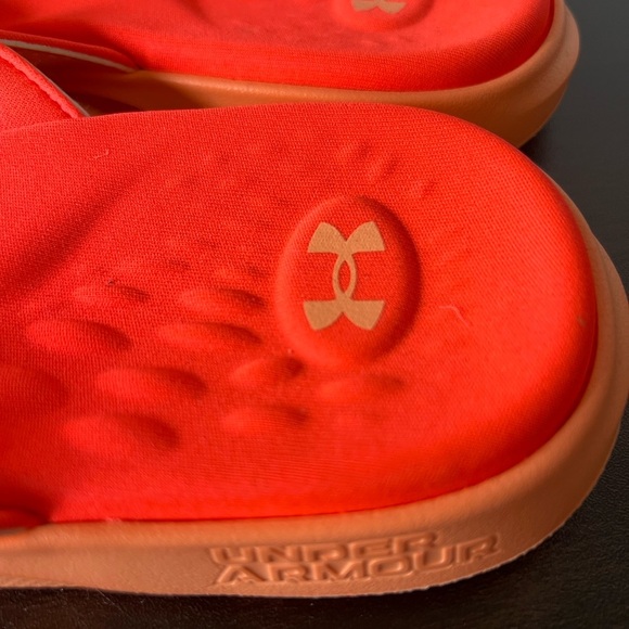 Under Armour Orange Sandals with Textured Footbed - Picture 3 of 4
